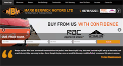 Desktop Screenshot of markberwickmotors.co.uk